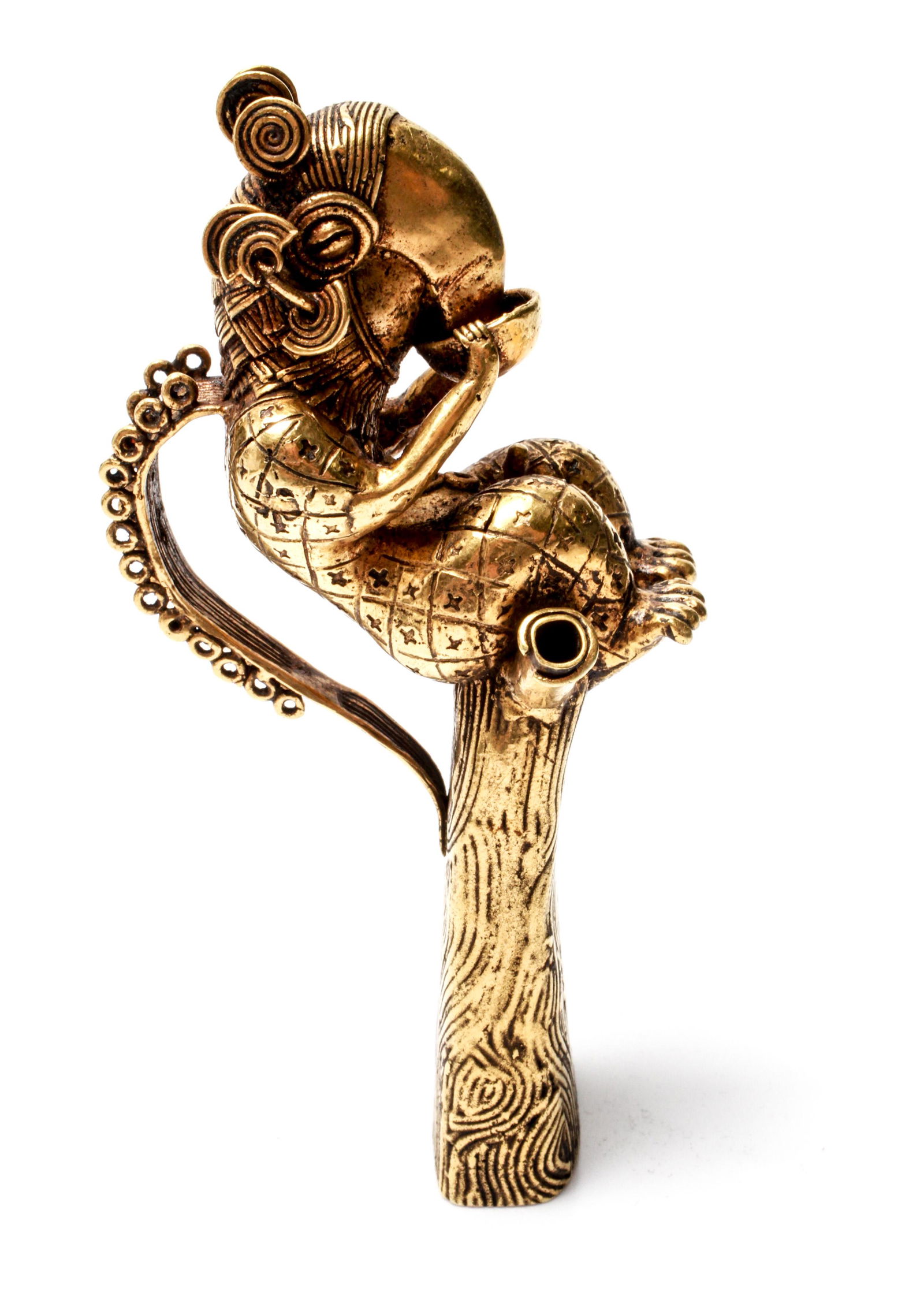 Pre-Columbian gold Tairona Tumbaga Parrot Finial (1 of 11)