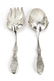 Amston Sterling Silver Salad Servers, Pair - 2
