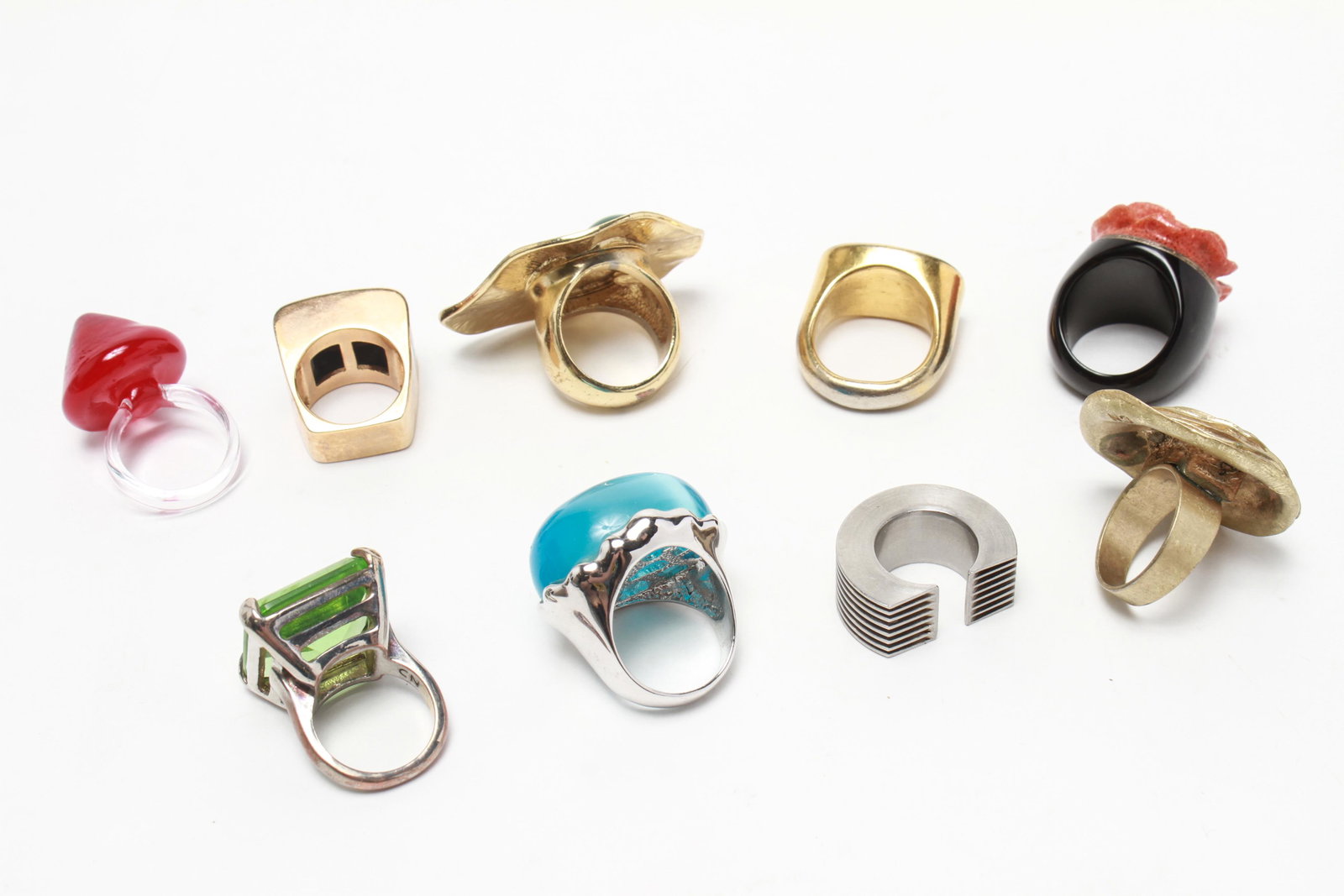 Costume Jewelry Rings, Gold-Tone & Silver-Tone, 9 (1 of 2)