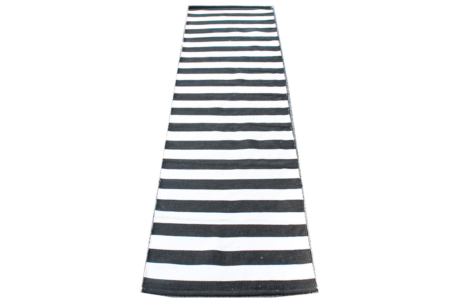 Dhurrie Striped Carpet Runner 2' 7" x 9' 3" (1 of 4)