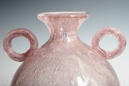 Murano Lavender Glass Vase - 4