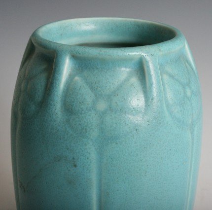 Rookwood Turquoise Vase dated 1953 - 5