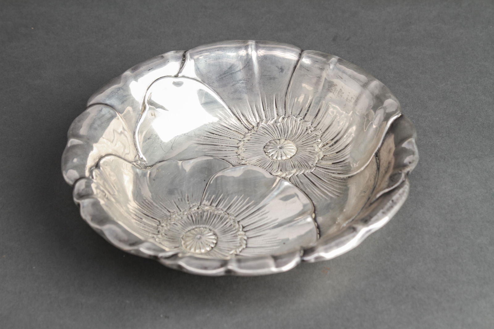 Wallace Sterling Silver Repousse "Poppy" Bowl (1 of 3)