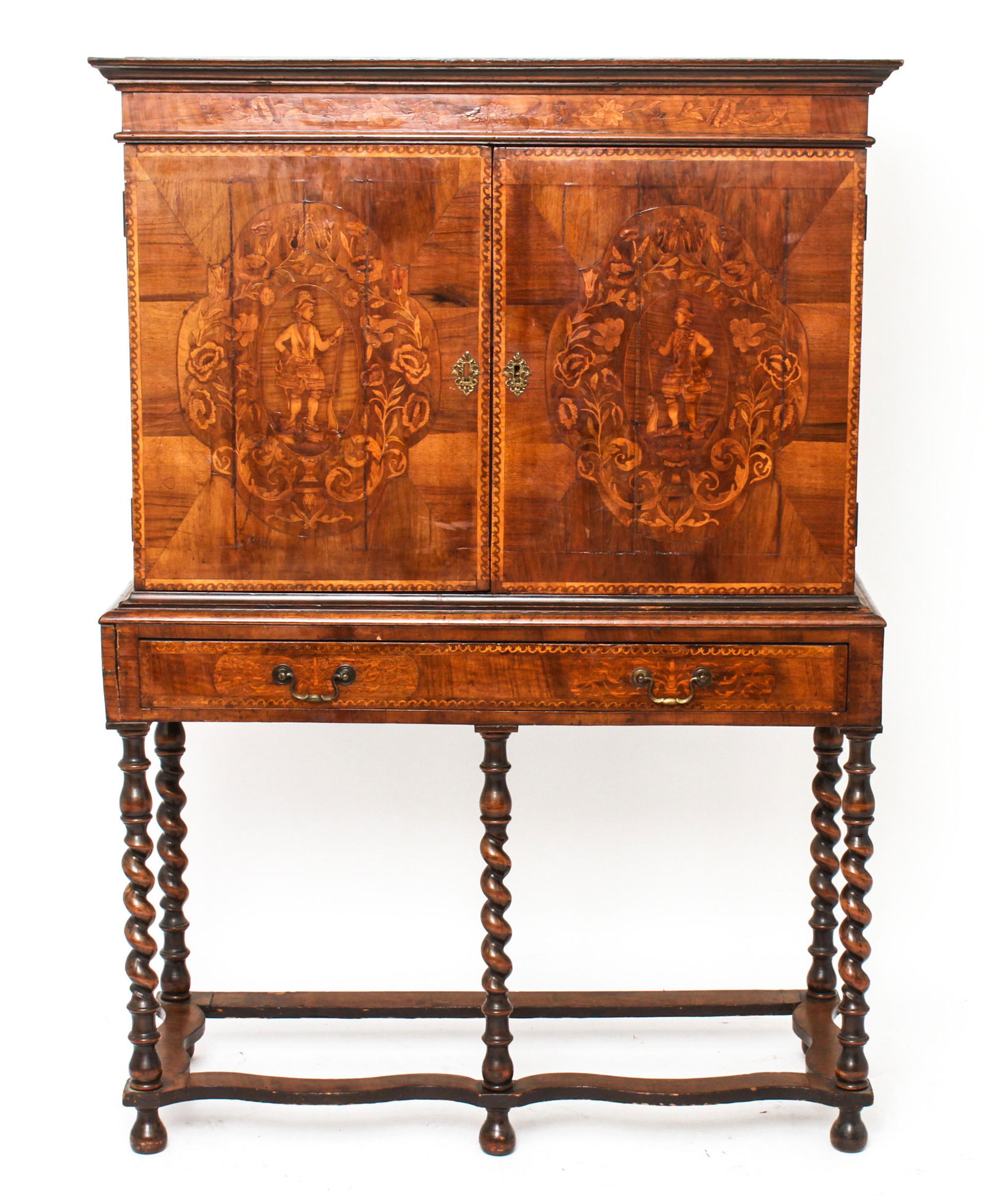 Queen Anne Marquetry Chest-on-Stand Early 18th C. (1 of 17)