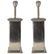 French Pewter Handmade Table Lamps, Pair