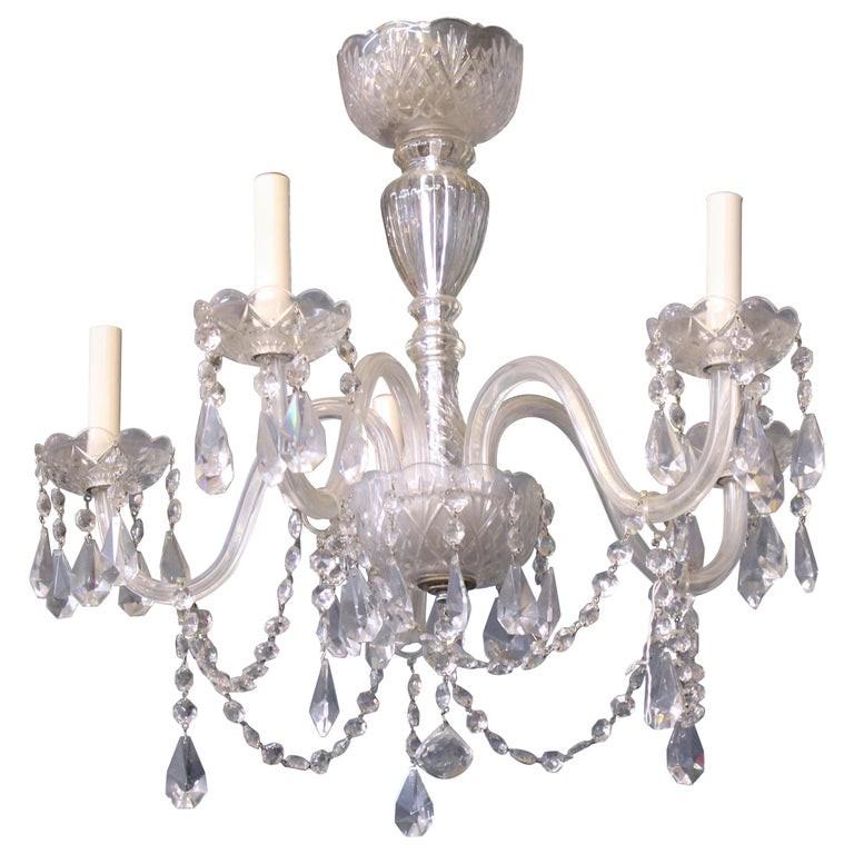 Neoclassical Style Five-Arm Crystal Chandelier (1 of 11)