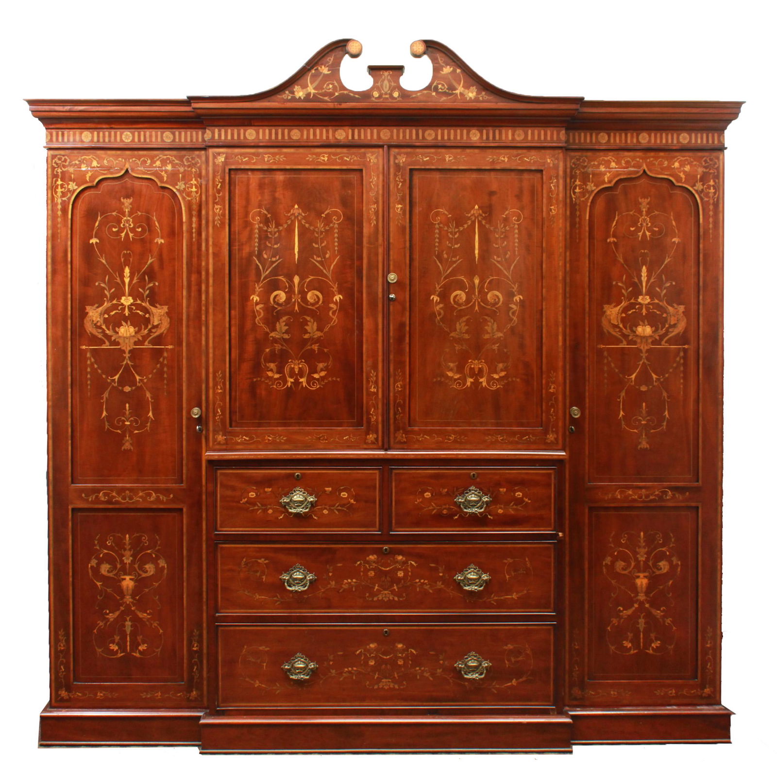 Dutch Marquetry Inlay Armoire, 19th Century (1 of 20)