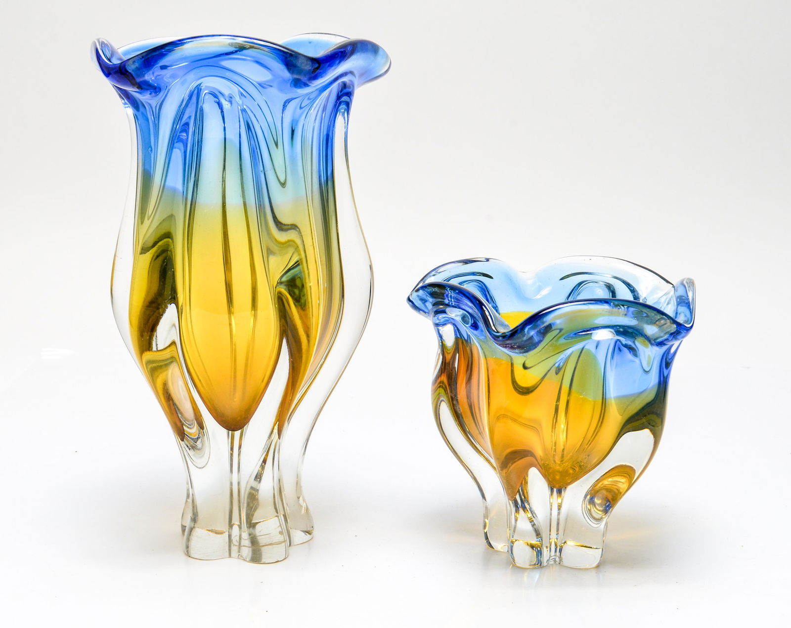 Modern Art Glass Vases, Group of 2 (1 of 5)