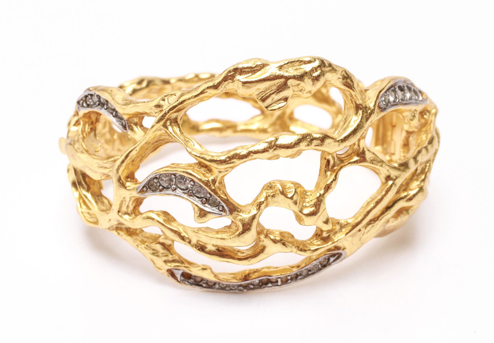Avon Elizabeth Taylor Gold-Tone Hinged Bracelet (1 of 8)
