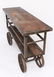 Industrial Metal Console Cart on Large Wheels - 2