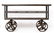 Industrial Metal Console Cart on Large Wheels - 5