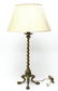 Early 20th c. Bronze Solomonic Column Lamp - 4