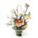 Asian Hardstone Plant with Enameled Metal Pot