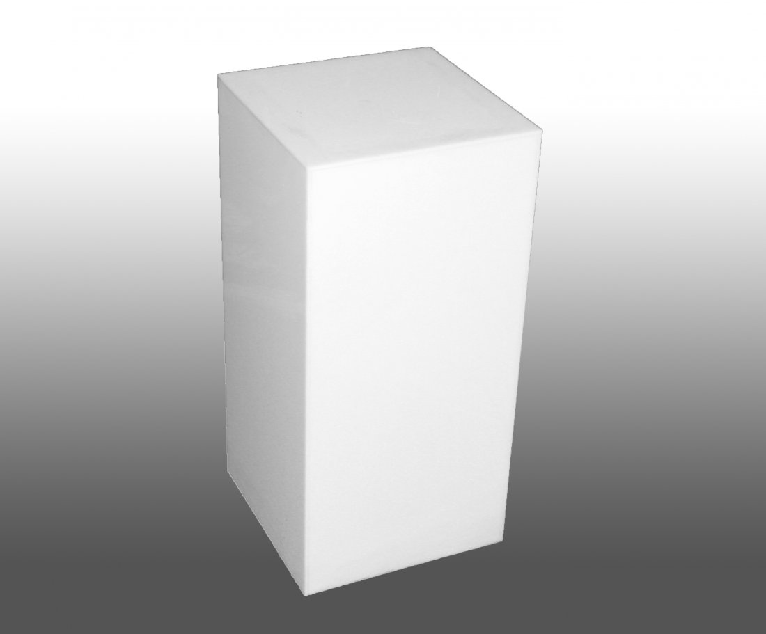 Modern White Resin Pedestal (1 of 2)