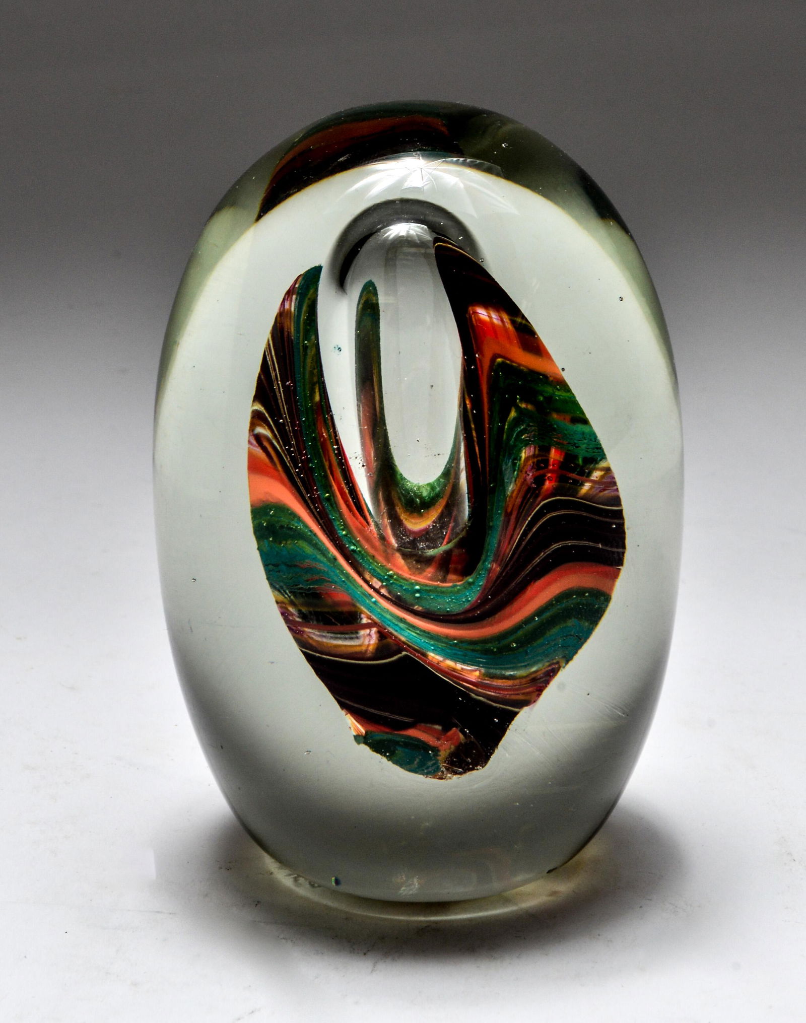 Art Glass Paperweight Marked "Jerusalem" (1 of 3)