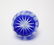 Bohemian Cobalt Cut to Clear Crystal Vase - 3