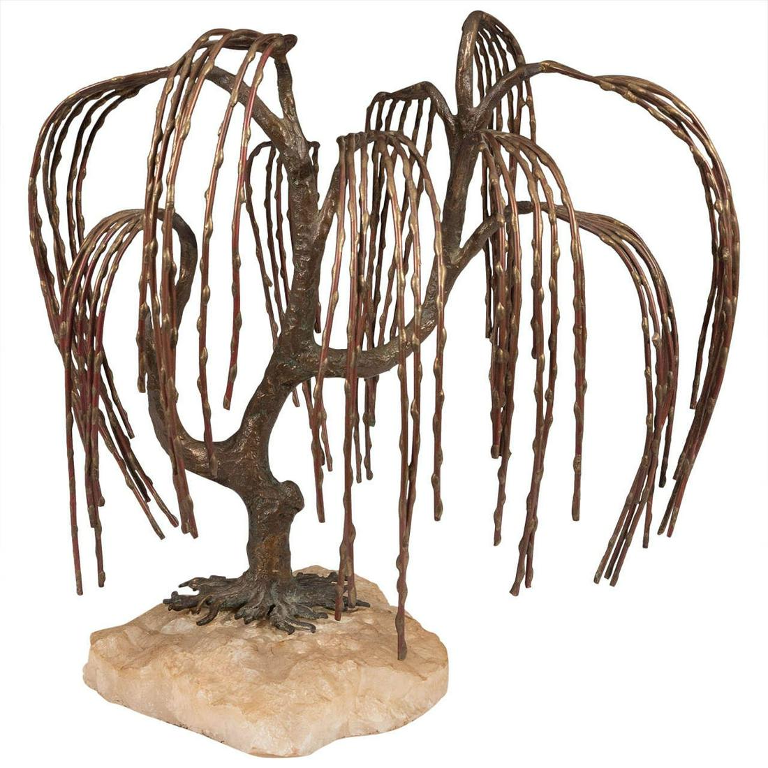 Brian Bijan Weeping Willow Mixed Metals Sculpture (1 of 6)