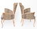 Art Deco w Leopard-Print Carved Wood Chairs, Pair - 10
