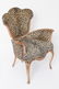 Art Deco w Leopard-Print Carved Wood Chairs, Pair - 11