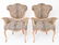 Art Deco w Leopard-Print Carved Wood Chairs, Pair