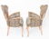 Art Deco w Leopard-Print Carved Wood Chairs, Pair - 6
