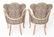 Art Deco w Leopard-Print Carved Wood Chairs, Pair - 9