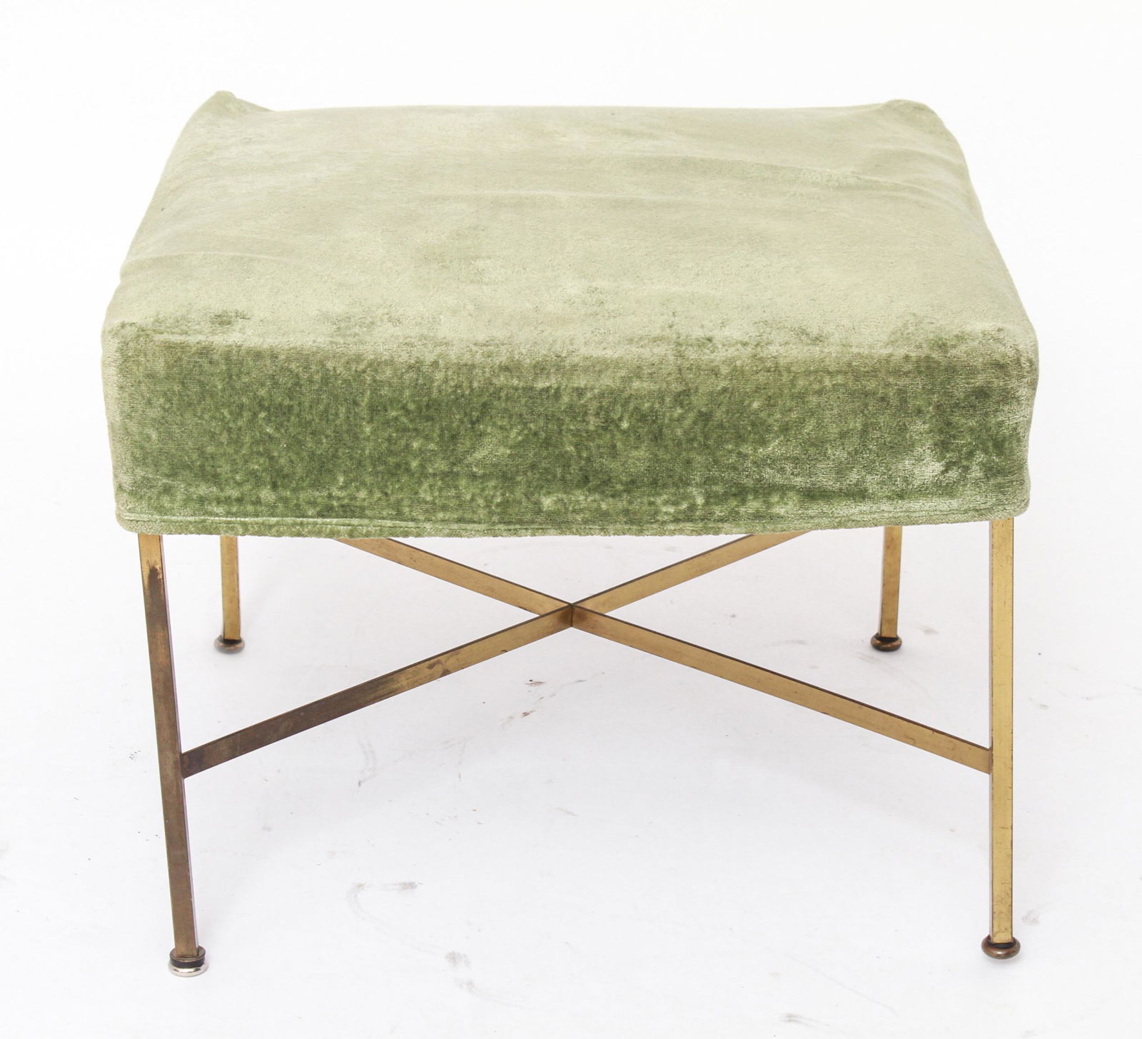 Paul McCobb for Calvin Modern Brass Ottoman (1 of 6)