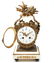 French Gilt Metal & White Marble Mantel Clock - 3