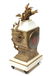 French Gilt Metal & White Marble Mantel Clock - 4