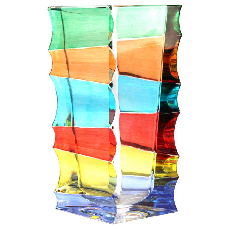 Italian Venetian Modern Multicolor Glass Vase (1 of 11)