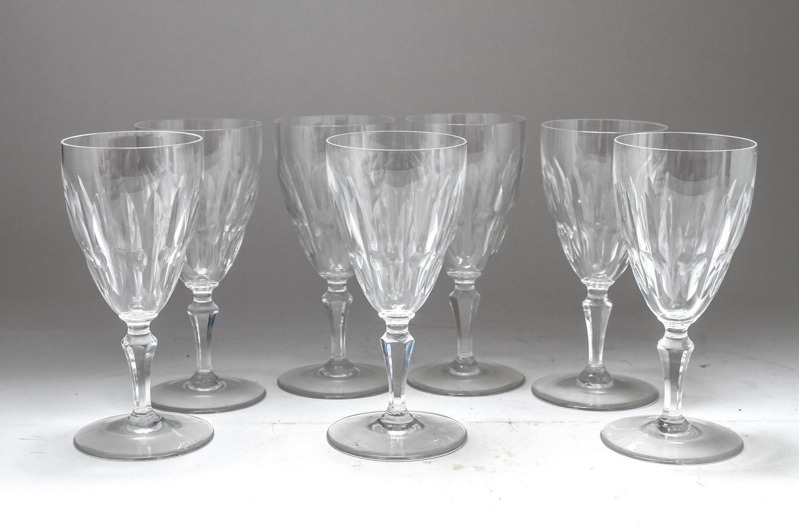 Baccarat Cut-Crystal "Auteuil" Water Goblets Set 7 (1 of 3)