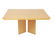 Modern Bird's Eye Maple 2-Pedestal Dining Table