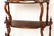 Art Nouveau Walnut Etagere w Shaped Mirror - 2