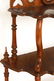 Art Nouveau Walnut Etagere w Shaped Mirror - 3