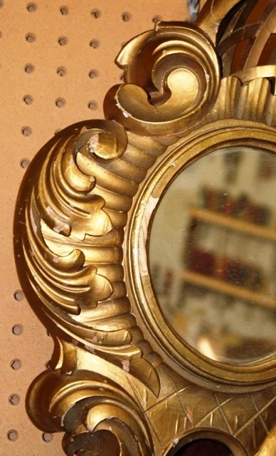 Pair of Guilt Wood Mirrors, Early turn of Century - 5