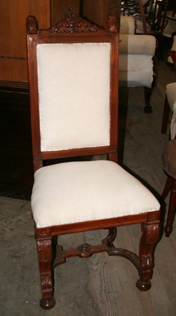 Ten French 19th c. Carved wood chairs