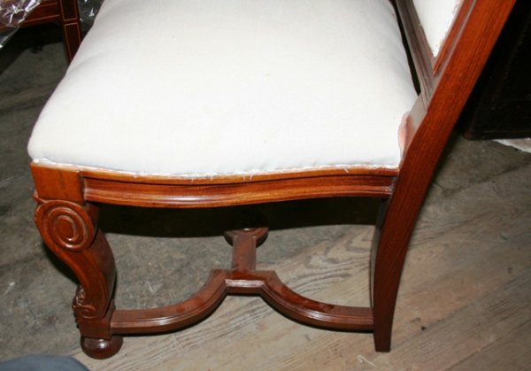 Ten French 19th c. Carved wood chairs - 4