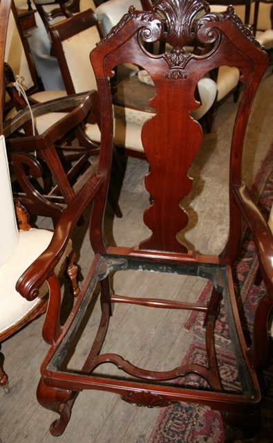 Ten French 19th c. Carved wood chairs - 9