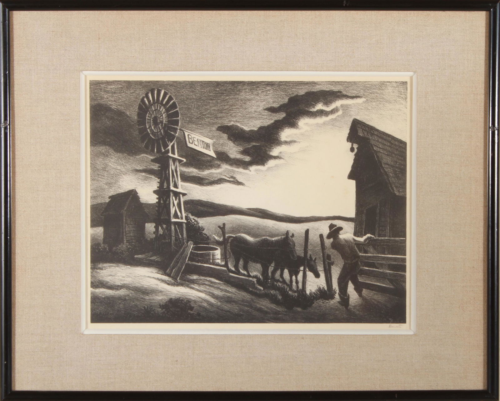 Thomas Hart Benton Arkansas Evening AAA Lithograph (1 of 6)