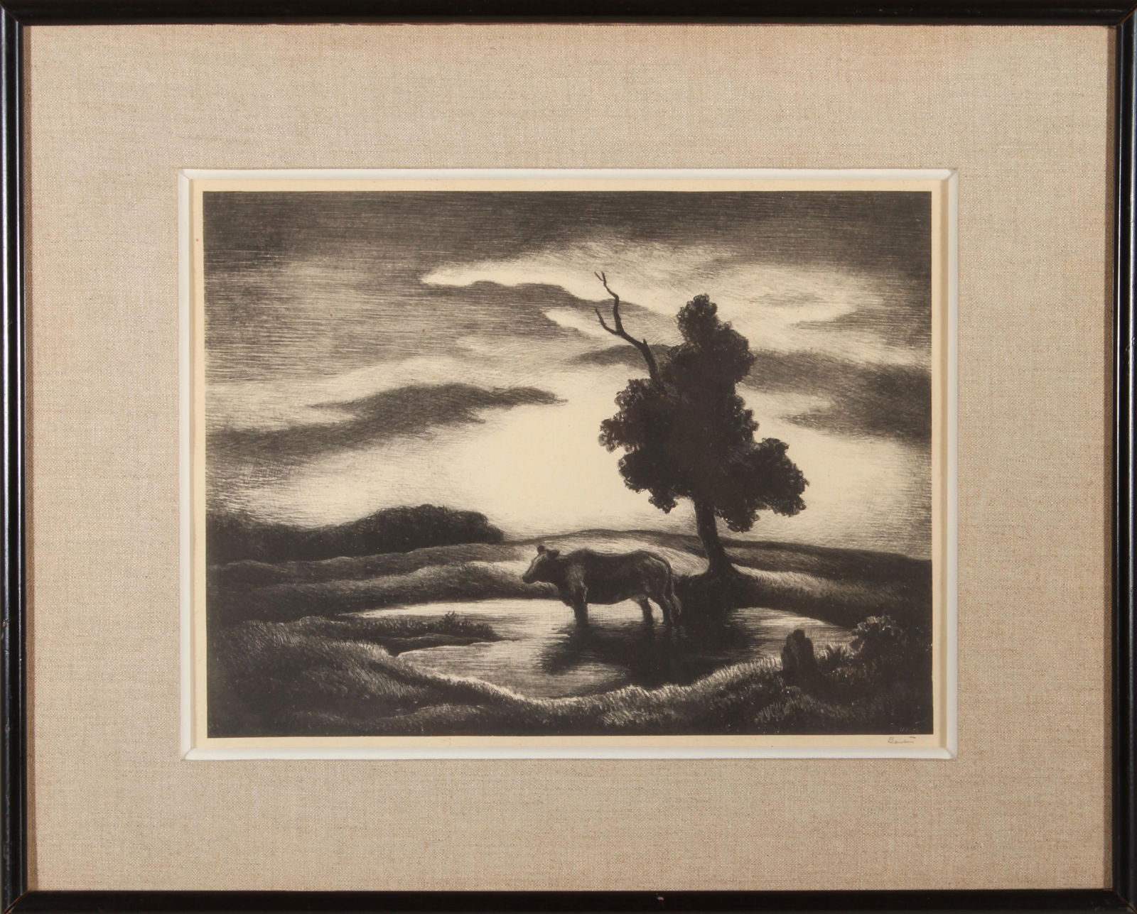 Thomas Hart Benton "Sunset" AAA Lithograph (1 of 5)