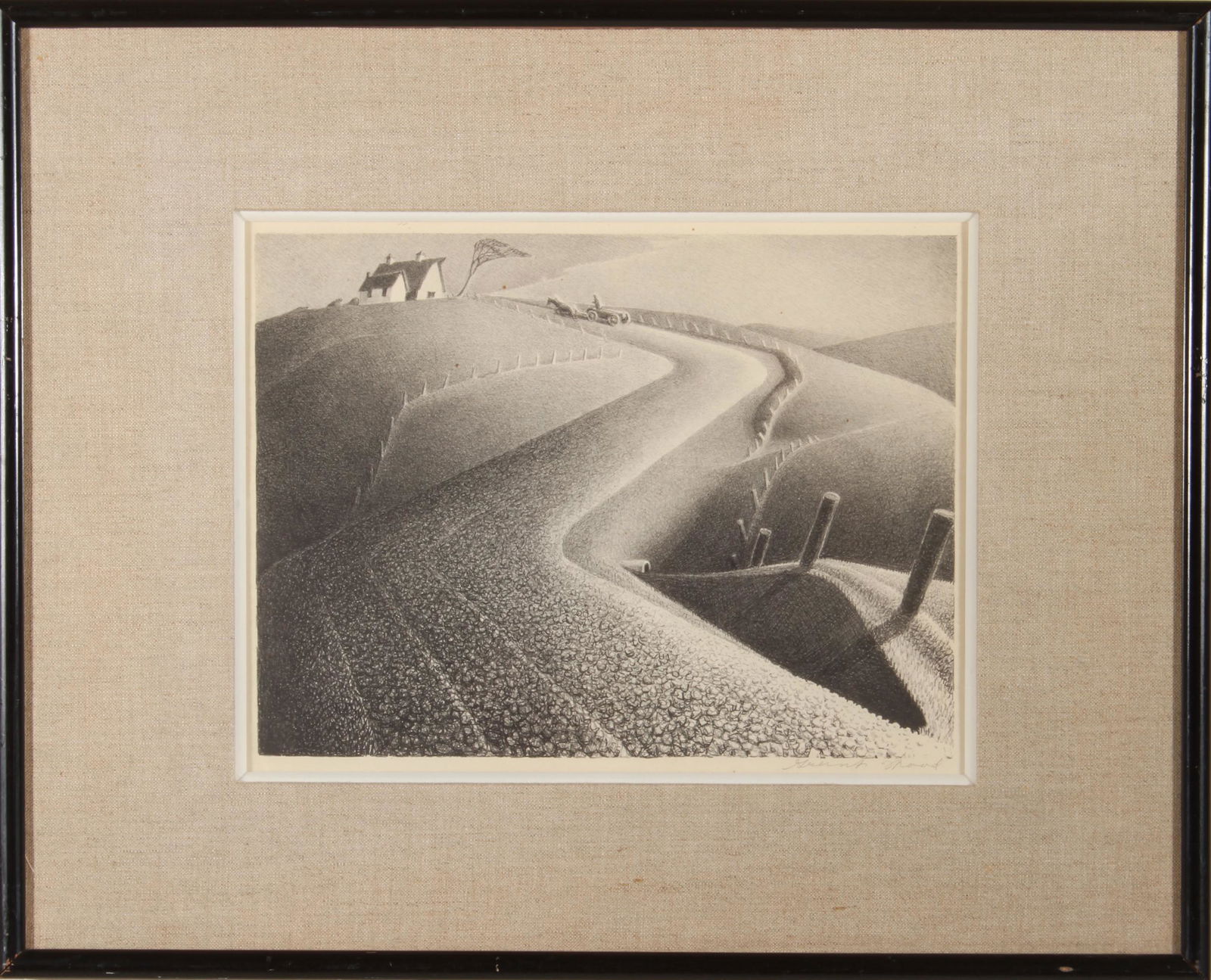 Grant Wood "March" AAA Lithograph (1 of 7)