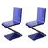 Modern Blue Lucite Cantilever "Z" Chairs, Pair