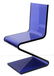 Modern Blue Lucite Cantilever "Z" Chairs, Pair - 3