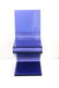 Modern Blue Lucite Cantilever "Z" Chairs, Pair - 8