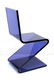 Modern Blue Lucite Cantilever "Z" Chairs, Pair - 9