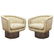 Leon Rosen Pace Mid-Century Swivel Lounge Chairs