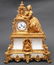 J. Hall Paris French Gilt Bronze Figurative Clock