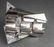 Thierry Mugler Chrome Metal Geometric Arm Cuff - 10