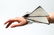 Thierry Mugler Chrome Metal Geometric Arm Cuff