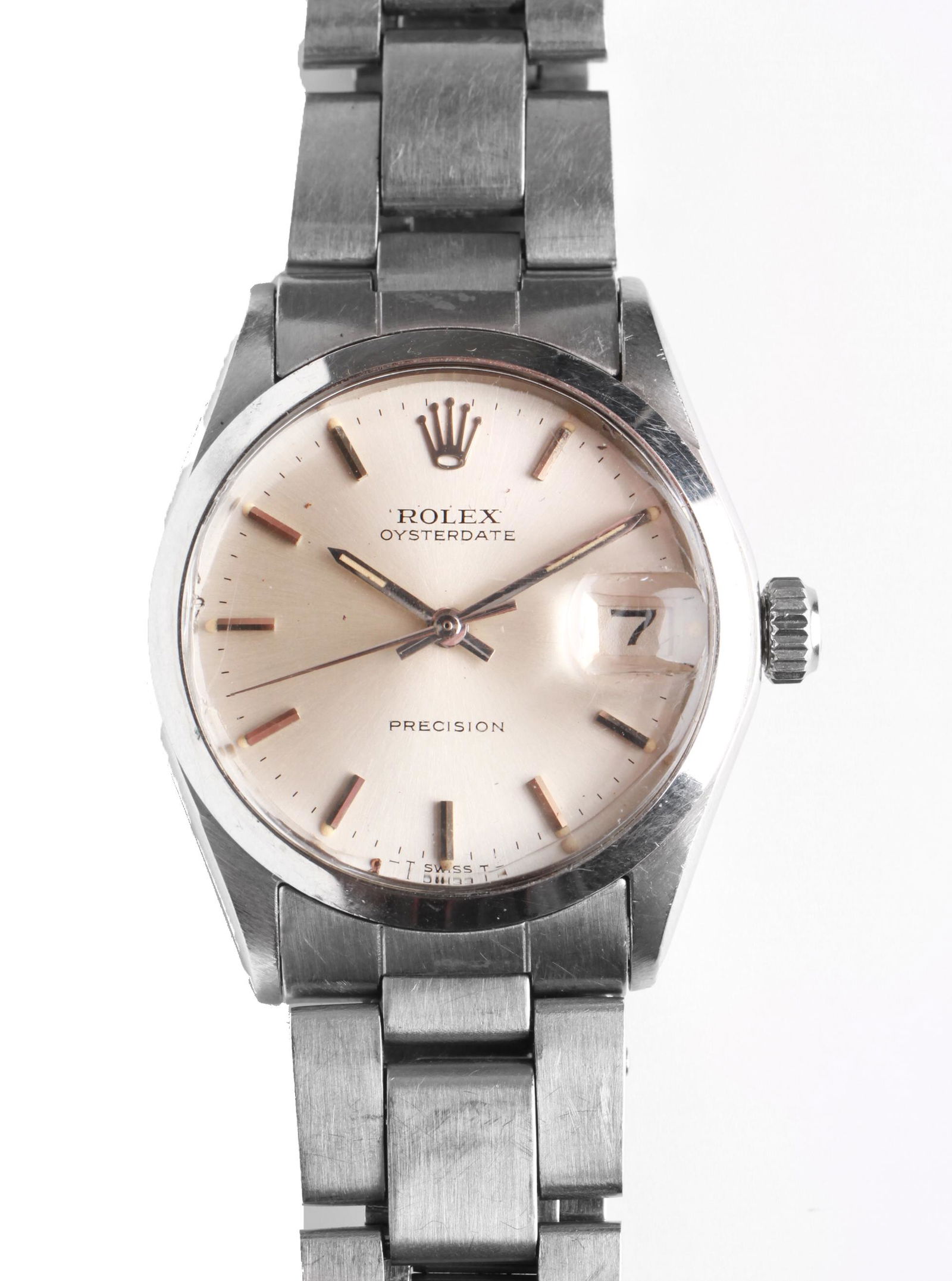 Rolex Oysterdate Precision Stainless Steel Watch (1 of 6)